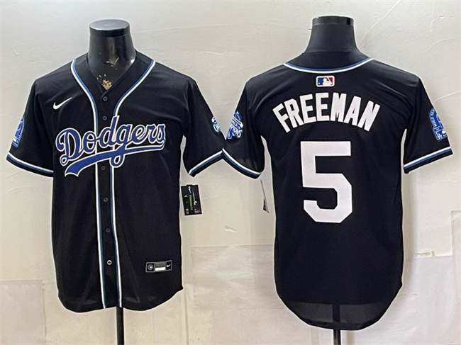 Los Angeles Dodgers #5 Freddie Freeman B2B Champs 2026 Black Out Style Vapor Limited Stitched Baseball Jersey