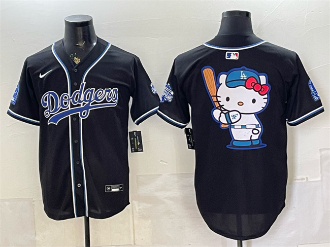 Los Angeles Dodgers Team Big Logo B2B Champs 2026 Black Out Style Vapor Limited Stitched Baseball Jersey