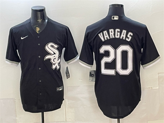 Chicago White Sox #20 Miguel Vargas Black Stitched Baseball Jersey