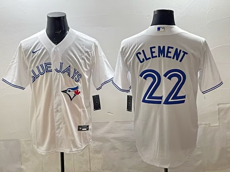 Toronto Blue Jays 22 Ernie Clement white 50th Anniversary Alternate Limited Jersey