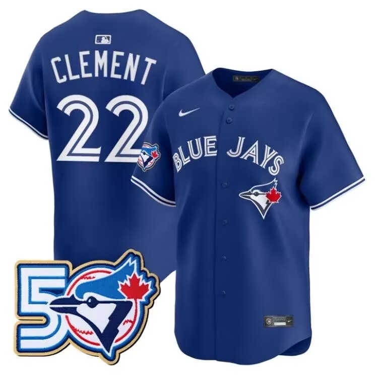 Toronto Blue Jays #27 Vladimir Guerrero Jr. Royal 50th Anniversary Alternate Limited Jersey