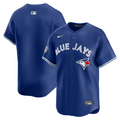 Toronto Blue Jays Blank Royal 50 Seasons Patch Stitched Baseball Jersey