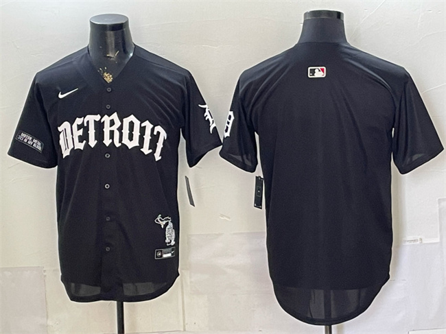 Detroit Tigers Blank 2026 Black 'Motor Gothic Edition' Vapor Premier Limited Stitched Baseball Jersey
