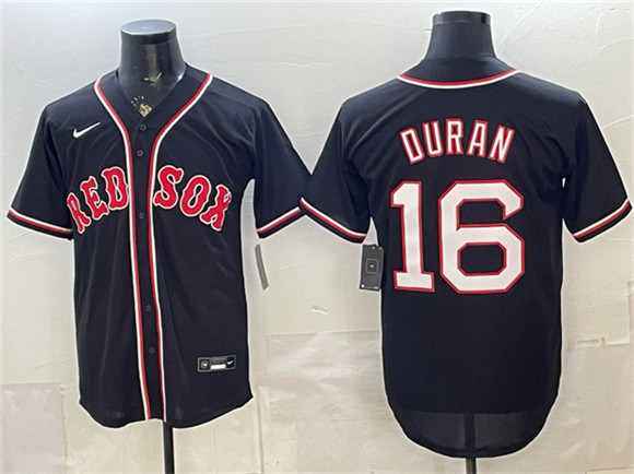 Boston Red Sox #16 Jarren Duran 2026 Fashion Replica Black Out Stitched Baseball Jersey