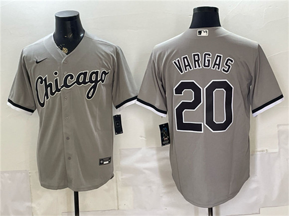 Chicago White Sox #20 Miguel Vargas Gray Stitched Baseball Jersey