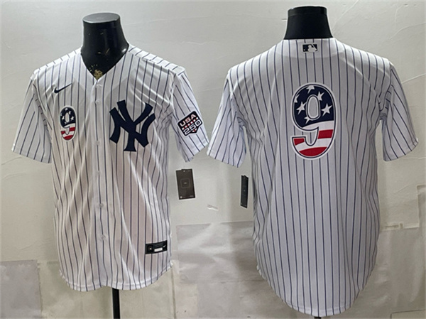 New York Yankees #9 Roger Maris White 2026 USA 250 Fourth of July Home Stadium Stitched Baseball Jersey