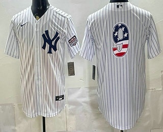New York Yankees #9 Roger Maris White 2026 USA 250 Fourth of July Home Stadium Stitched Jersey