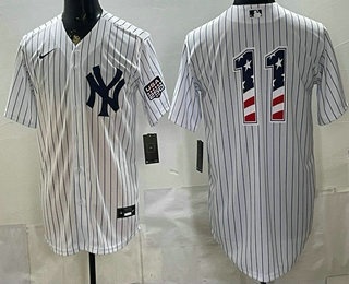 New York Yankees #11 Anthony Volpe White 2026 USA 250 Fourth of July Home Stadium Stitched Jersey New York Yankees #11 Anthony Volpe White 2026 USA 250 Fourth of July Home Stadium Stitched Jersey