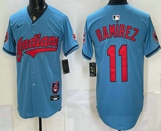 Cleveland Guardians #11 Jose Ramirez Blue Limited Jersey