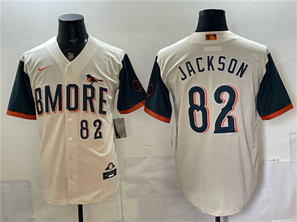 Baltimore Orioles #82 Jeremiah Jackson Natural 2026 City Connect Stadium Stitched Baseball Jersey