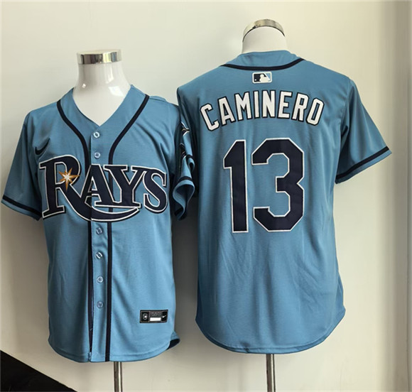 Tampa Bay Rays #13 Junior Caminero Blue 2026 Limited Stitched Baseball Jersey