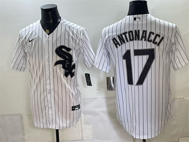 Chicago White Sox #17 Sam Antonacci White Home Stitched Baseball Jersey