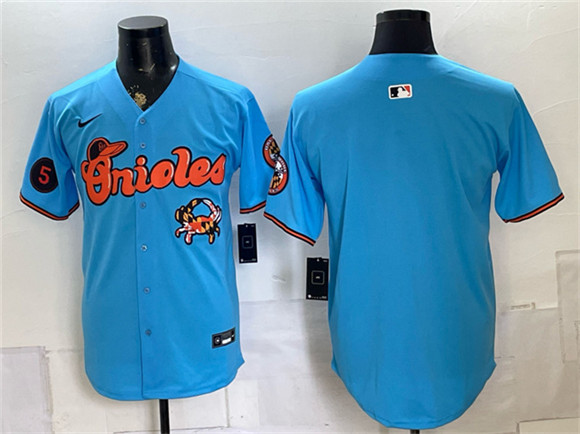 Baltimore Orioles Blank Blue With Patch Vapor Premier Limited Stitched Baseball Jersey