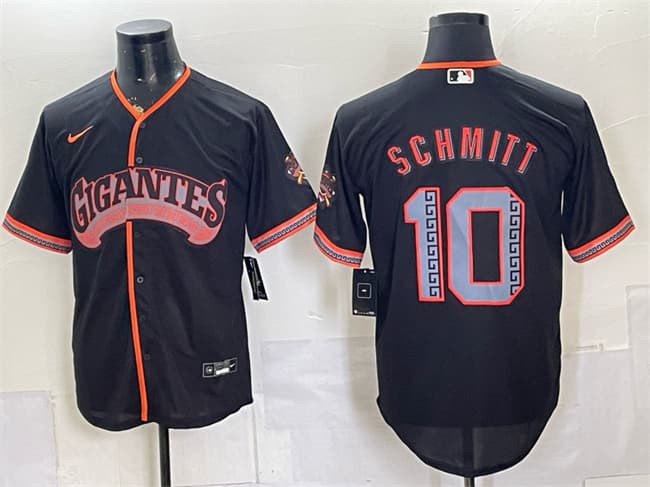 San Francisco Giants #10 Casey Schmitt Black 2026 Alternate Stadium Stitched Baseball Jersey