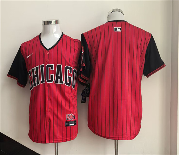 Chicago White Sox Blank Red Black 2025 City Connect Limited Stitched Baseball Jersey