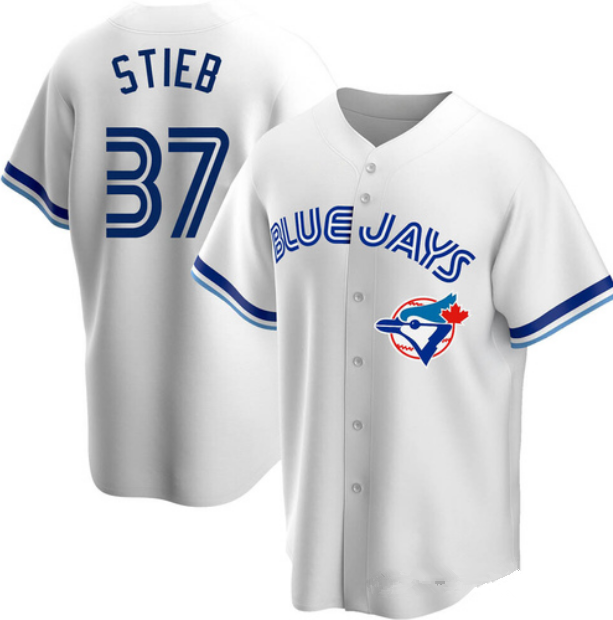 Toronto Blue Jays #37 Dave Stieb White Cooperstown Collection Jersey
