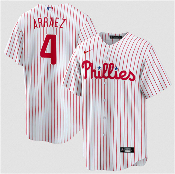 Philadelphia Phillies #4 Luis Arraez White 2026 Cool Base Stitched Jersey