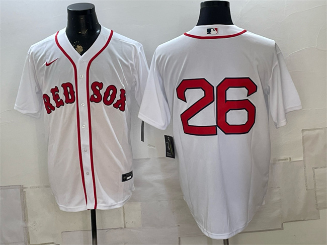 Boston Red Sox #26 Wade Boggs White No Name Cool Base Stitched Baseball Jersey Boston Red Sox #26 Wade Boggs White No Name Cool Base Stitched Baseball Jersey