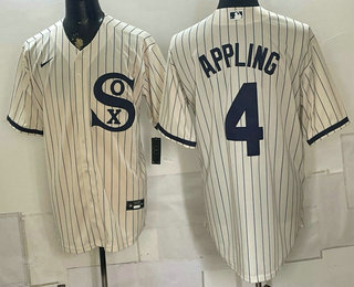 Chicago White Sox #4 Luke Appling Cream Player Name 2021 Field of Dreams Authentic Jersey