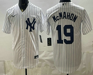 New York Yankees #19 Ryan McMahon White Cool Base Stitched Jersey New York Yankees #19 Ryan McMahon White Cool Base Stitched Jersey