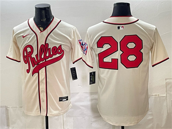 Philadelphia Phillies #28 Alec Bohm Cream 2026 Field of Dreams Stadium Stitched Baseball Jersey