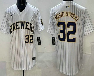 Milwaukee Brewers #32 Jacob Misiorowski White Limited Jersey