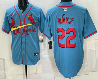 St. Louis Cardinals #22 Joshua Baez Blue Alternate Limited Stitched Jersey St. Louis Cardinals #22 Joshua Baez Blue Alternate Limited Stitched Jersey