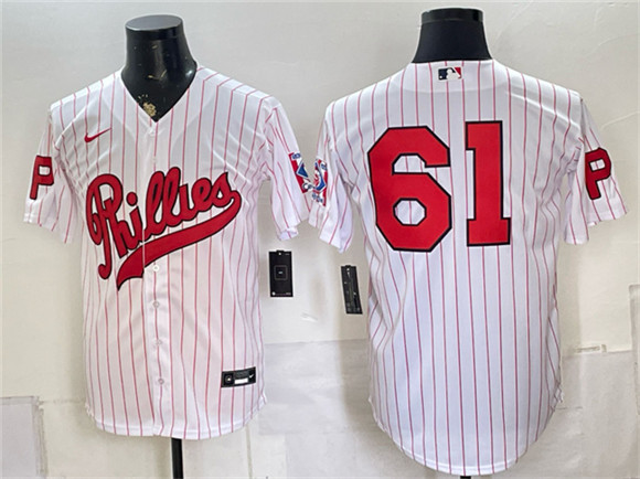 Philadelphia Phillies #61 Cristopher Sanchez White 2026 Field of Dreams Stadium Stitched Baseball Jersey