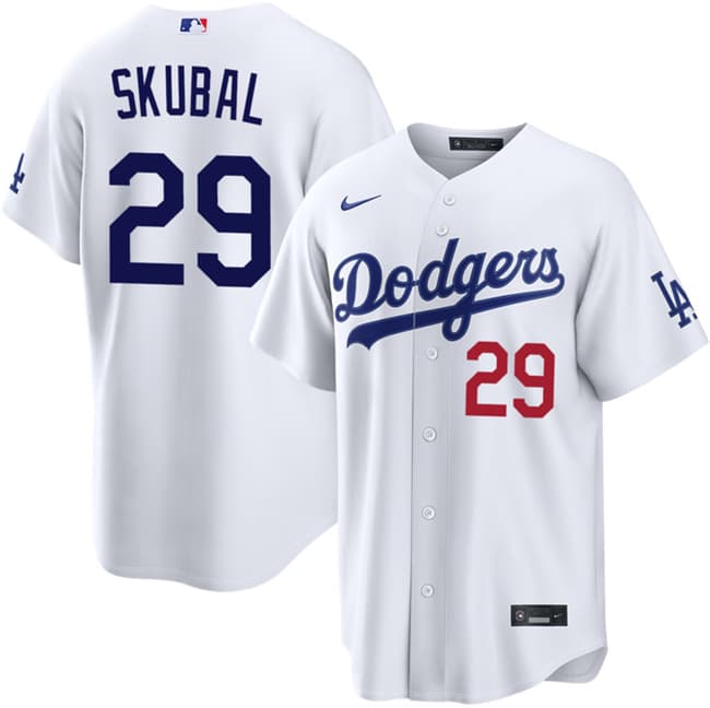 Los Angeles Dodgers #29 Tarik Skubal White 2026 Home Limited Stitched Baseball Jersey