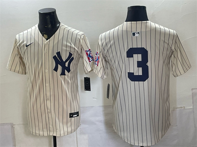 New York Yankees #3 Babe Ruth Cream 2026 Field of Dreams Stadium Stitched Baseball Jersey