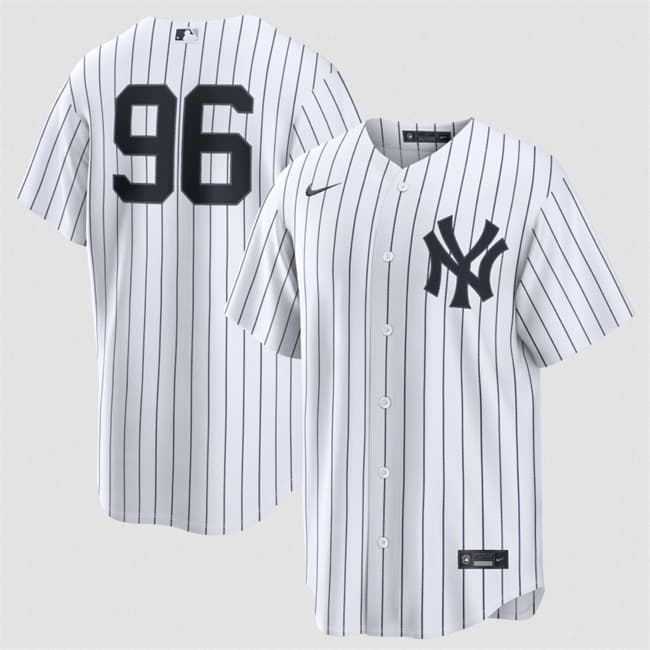 New York Yankees #96 George Lombard Jr White No Name Home Limited Stitched Baseball Jersey
