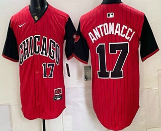 Chicago White Sox #17 Sam Antonacci Red Black 2025 City Connect Limited Stitched Jersey