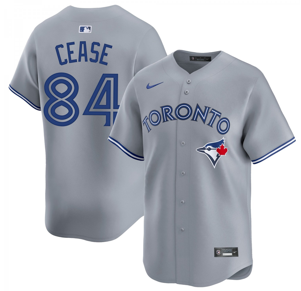 Toronto Blue Jays #84 Dylan Cease Gray Cool Base Jersey