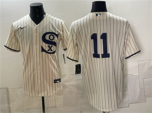 Chicago White Sox #11 Luis Aparicio Cream Cool Base Stitched Baseball Jersey