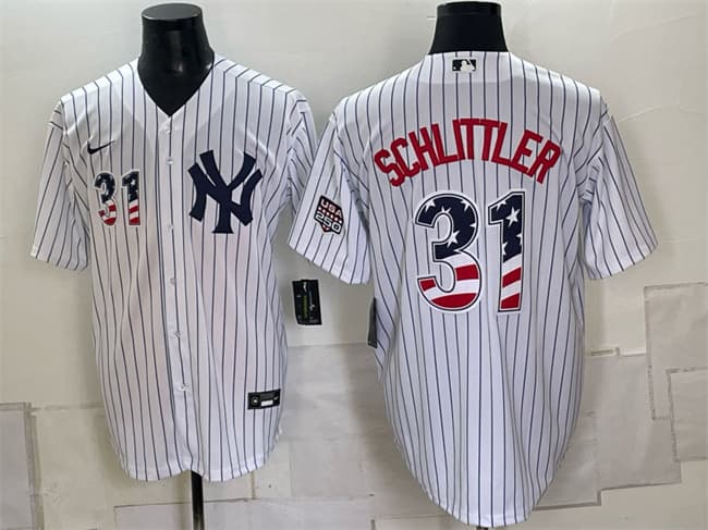 New York Yankees #31 Cam Schlittler White 2026 All-Star Edition Stars & Stripes Stadium Pick-A-Player Stitched Baseball Jersey New York Yankees #31 Cam Schlittler White 2026 All-Star Edition Stars & Stripes Stadium Pick-A-Player Stitched Baseball Jersey