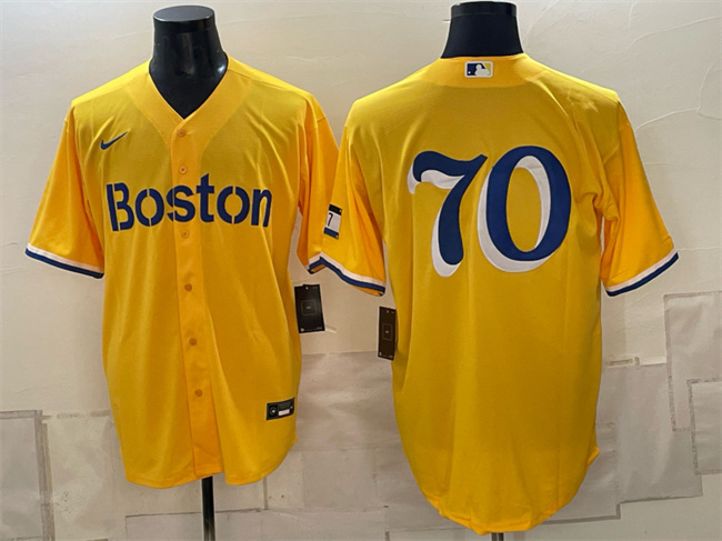 Boston Red Sox #70 Payton Tolle Gold City Connect Stitched Baseball Jersey