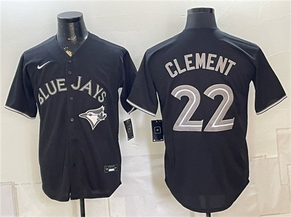 Toronto Blue Jays #22 Ernie Clement 2026 Fashion Replica Black Out Stitched Baseball Jersey