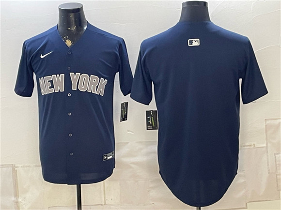 New York Yankees Blank Navy Limited Stitched Baseball Jersey
