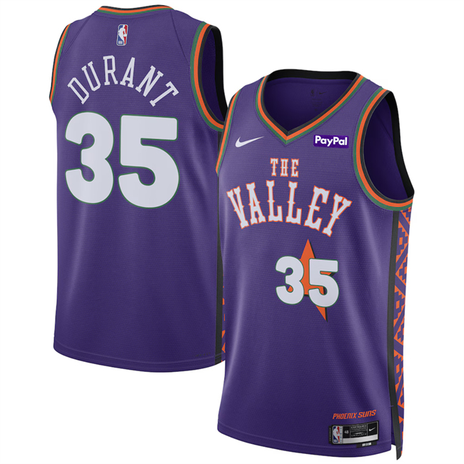 Phoenix Suns #35 Kevin Durant Purple 2024-25 City Edition Stitched Basketball Jersey