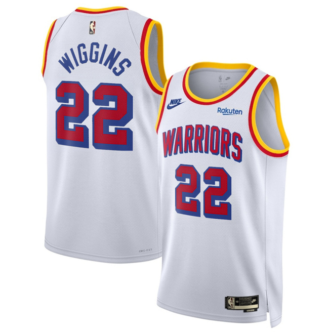 Golden State Warriors #22 Andrew Wiggins White 2024-25 Classic Edition Stitched Basketball Jersey