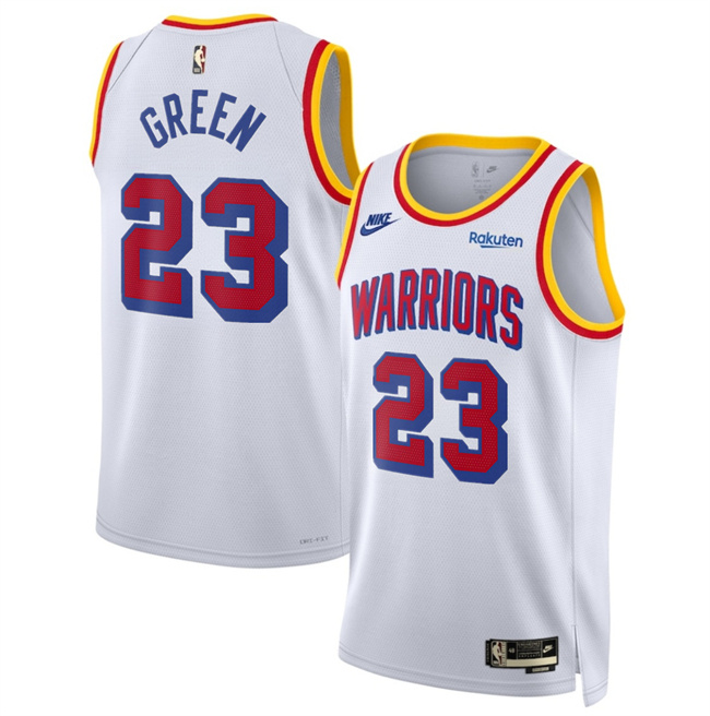 Golden State Warriors #23 Draymond Green White 2024-25 Classic Edition Stitched Basketball Jersey