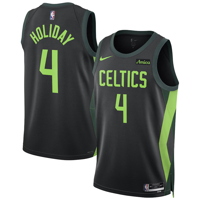Boston Celtics #4 Jrue Holiday Black 2024-25 City Edition Stitched Basketball Jersey