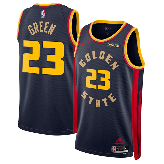 Golden State Warriors #23 Draymond Green Navy 2024-25 City Edition Stitched Basketball Jersey