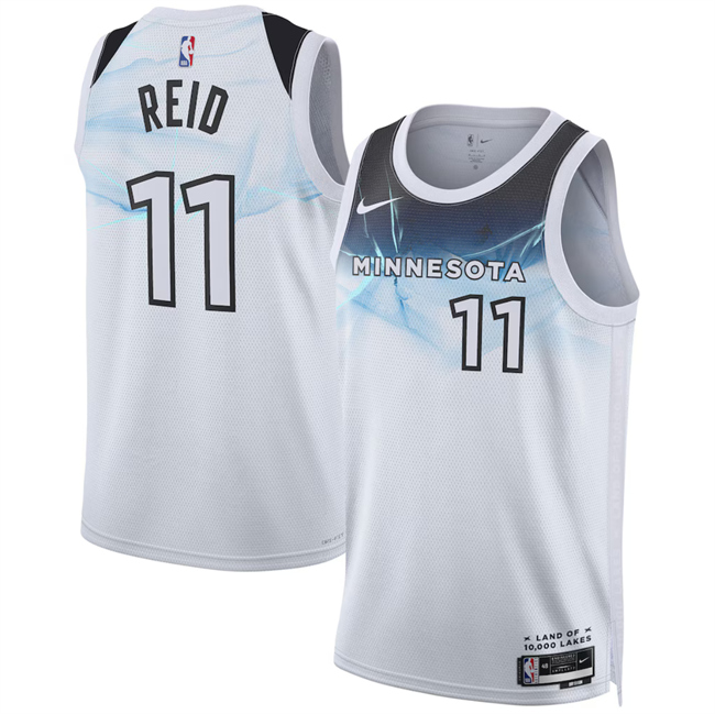 Minnesota Timberwolves #11 Naz Reid White 2024-25 City Edition Stitched Jersey