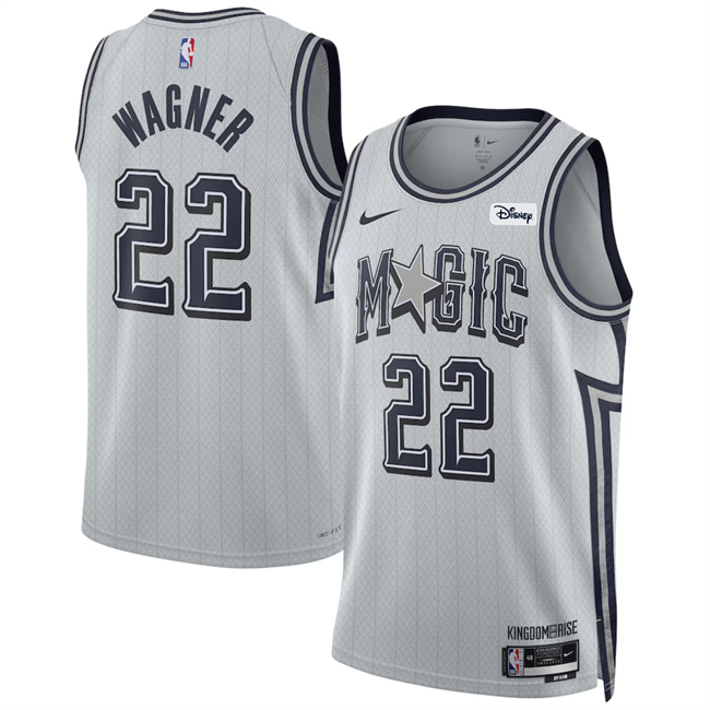 Orlando Magic #22 Franz Wagner Silver 2024-25 City Edition Stitched Basketball Jersey
