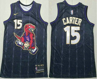 Toronto Raptors #15 Vince Carter Black 2024 City Edition Swingman Sponsor Stitched Jersey
