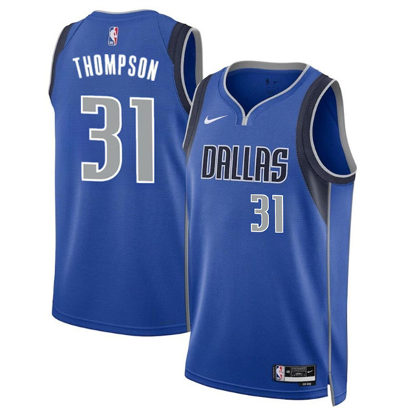 Dallas Mavericks #31 Klay Thompson Blue 2024 Icon Edition Stitched Basketball Jersey