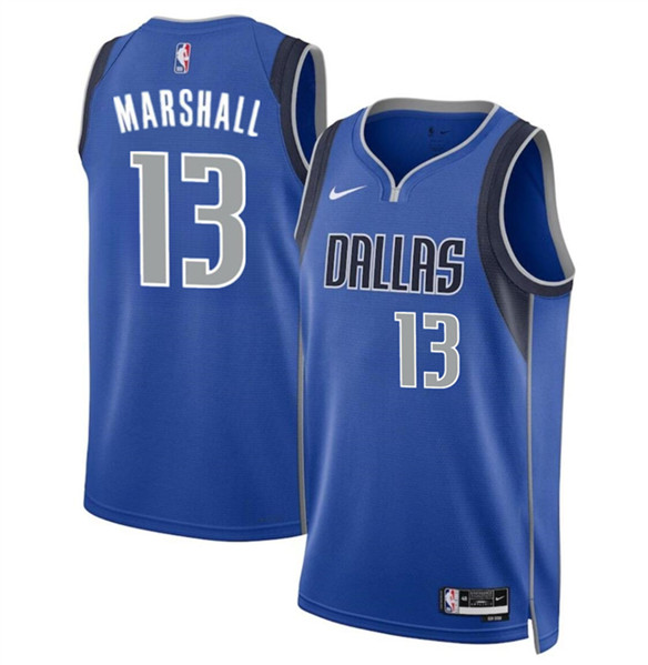 Dallas Mavericks #13 Naji Marshall Blue 2024 Icon Edition Stitched Basketball Jersey