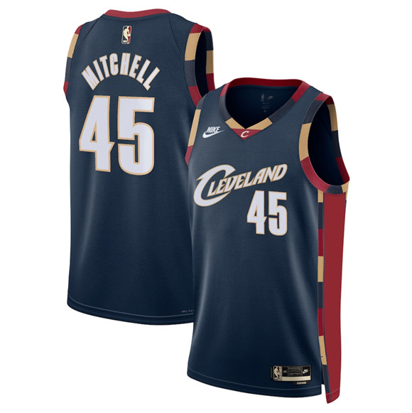Cleveland Cavaliers #45 Donovan Mitchell Donovan Mitchell Navy 2025 Classic Edition Stitched Jersey