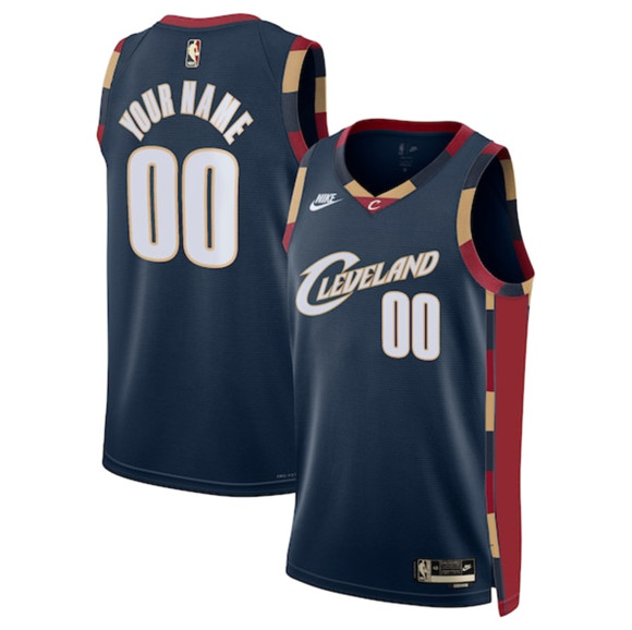 Cleveland Cavaliers Active Player Custom Navy 2025 Classic Edition Stitched Jersey